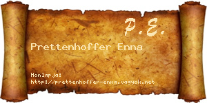 Prettenhoffer Enna névjegykártya